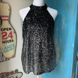 The Limited Sequin Halter Top